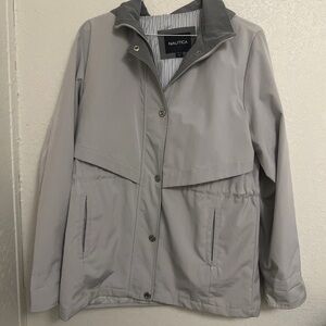 Nautica Light Gray Utility Jacket for Women